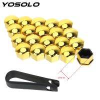 YOSOLO 20 Pieces Car Wheel Nut Caps 17mm/19mm Auto Trim Tyre Nut Bolt Auto Hub Screw Cover Protection Covers Caps Nails  Screws Fasteners