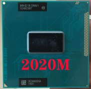 Intel Pentium 2020M SR0U1 Laptop processor Socket G2 rPGA988B notebook cpu
