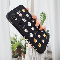 เคสสำหรับ OnePlus Nord 3 5G เคสโทรศัพท์ลายวัวอวตารรูปสัตว์สวยงามน่ารักเคสโทรศัพท์ผู้หญิงลายขอบสี่เหลี่ยมปลอกซิลิโคนน้ำคลุมทั้งหมดเคสป้องกันทนแรงกระแทกกล้อง