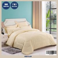 [ BEST SELLER ] Cadar Ho Plain 7-in-1 with Comforter Premium cotton cadar queen king Bedsheet Home Décor raya 2022