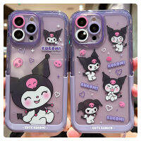 NLWVXKuromi 14pro ที่เหมาะสมเคสโทรศัพท์ iPhone 13ซิลิโคนใส14Promax เคสอ่อน12