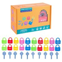 97BE Baby Unlocking Toy Montessori Learning Toy Number Recognition Math Toy Fine Motor &amp; Life Skill Training Kids Travel Gift