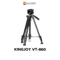 Kingjoy Vt-860 High Quality Aluminum Alloy Video Camera  ขาตั้งวัสดุเป็นอลูมิเมียมแข็งแรงทนทาน รองรับการใช้งานกับกล้องต่างๆ และสมาร์ทโฟน