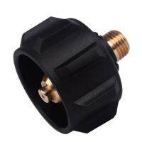 Propane Adapter Gas Regulator Valve Fitting Adapter QCC1 Propane Adapter with Nut and 1/4 Inch Male Pipe Thread