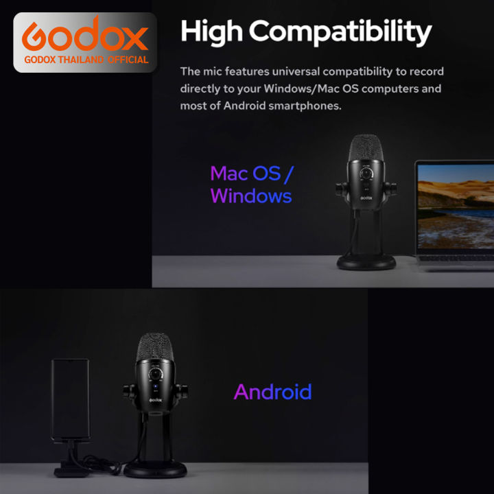 godox-microphone-umic82-multi-pattern-usb-condenser-สำหรับ-live-streame-video-รับประกันศูนย์-godox-thailand-3-ปี