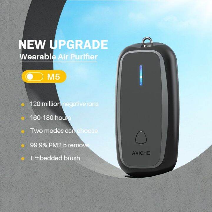 Aviche M5 oxygen portable Necklace air purifier 120 million negative