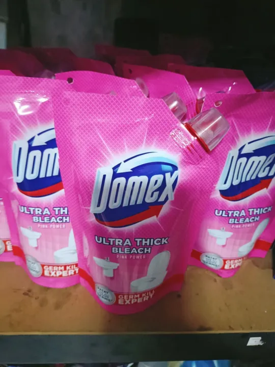 Domex Ultra Thick Bleach Toilet Cleaner Pink Power Pouch 140ml Lazada PH