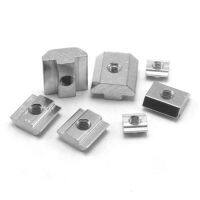 50/100Pcs 20 Series T Block Square Nuts T-Track Sliding Hammer Nut M3 M4 M5 M6 Fastener Aluminum Profile Accessories