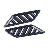 2pcs Dashboard Upper Air Vent Trim Frame Left Right Carbon Fiber Style Fit for MK8 2020-2021 Dashboard Air Vent Sticker