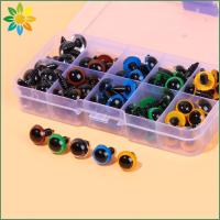 VARIOUS BEAUTY NAILS 100PCS ตุ๊กตาหมียัดไส้ Mix Colour Plastic 8-12mm Dolls Eyes Craft Animal Safety Eyes Accessories