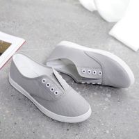 HOT★2022 Spring Autumn Flat Women Loafers Canvas Shoes Sneakers for Ladies Breathable Female Casual Small White Shoes Slip On Flats