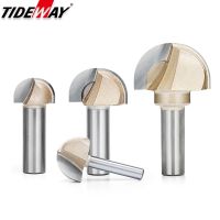 Core Box Round Cove Nose Bit Tungsten Carbide CNC Woodworking Groove Tools Router Bits for Wood 1/2 1/4 Shank Milling Cutter