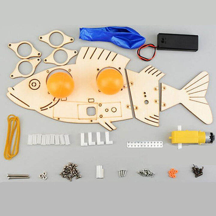 stem-toys-for-children-educational-science-experiment-technology-set-diy-electric-mechanical-fish-model-puzzle-painted-kids-toy