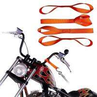 4Pcs ใหม่ล่าสุดสีส้ม Universal Soft Loop รถจักรยานยนต์ Tie Down สายรัดสำหรับ Motocross Motorbike A Dirt Bike Tie Downs