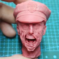 Unpainted 16 Scale Zombie Head Sculpt รุ่นสำหรับ12นิ้ว Action Figure ตุ๊กตาภาพวาดออกกำลังกาย No.057