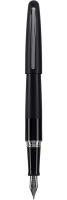 PILOT Metropolitan Collection Fountain Pen, Black Barrel, Classic Design, Medium Nib, Black Ink (91107)