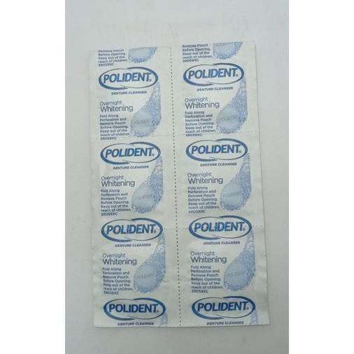 POLIDENT antibacterial denture cleanser/overnight whitening Lazada PH