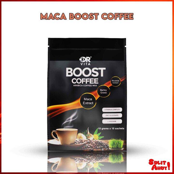 Dr Vita Maca Boost Coffee 10 Sachets X 10 Grams With Maca Extract Barley Extract And 9595