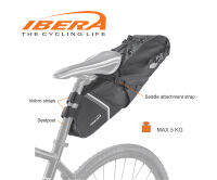 กระเป๋าใต้อาน IBERA SeatPak Carryall SB18 กันน้ำ 100% สำหรับสาย Bike Packing รุ่นนี้ใช้ดีครับ ขนาดกำลังพอเหมาะ  รัดแล้วไม่เหวี่ยง รับประกันสินค้าถึง 2 ปี