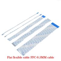 10PCS Flat Flexible Cable FFC FPC LCD Cable A/B Type 50/100/150/200mm 0.5MM 1.0MM 4/6/8/10/12/14/16/18/20/24/26/30/40/50/60 Pin Wires  Leads Adapters