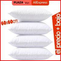 【CW】 Cushion filling 60x60 cm Pack of 2 4 6 8 10 12 PCs lowest price for chair allergic bed washable deformable anatomical hollow fiber Spain