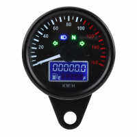 รถจักรยานยนต์ Speedometer Universal รถจักรยานยนต์แผง Speedometer 0 ~ 160 KMH รถจักรยานยนต์ Digital LED LCD Speed Gauge R