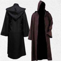 Hooded Jacket Halloween Japan Daily Cloak Medieval Mystery Cardigan Robe Long Sleeve Haori Vintage Sanurai Harajuku Simple