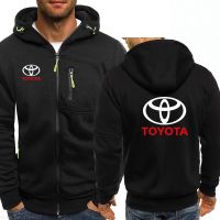 2021 New Mens Hoodies Toyota Car Logo Print Sweatshirt Casual Jackets Autumn Winter Long-sleeved Hooded Coats Zipper Man Hoody