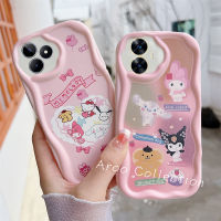 Phone Case เคส Realme C53 C55 NFC C30 C30s C33 C35 Realme10 4G ปกป้องเลนส์เคสโทรศัพท์รูปตัวการ์ตูนน่ารักกันกระแทก Makaron ฝาครอบนิ่ม2023