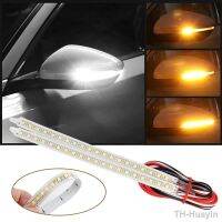 【hot】◙  OKEEN 2pc Car Rearview Mirror Indicator Lamp Strip Driving Turn Headlamp DRL 12V