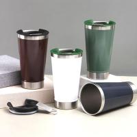 500ML Double Wall Stainless Steel Vacuum Thermal Mug Beer Cups for Tea Coffee Water Bottle Bottles With Lid Car Travel Drinkware