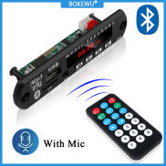 BOKEWU Bộ Phụ Kiện Xe Hơi Rảnh Tay Bluetooth Bảng Giải Mã Máy Nghe Nhạc
