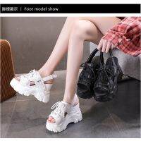 Ins Hot Sepatu Wanita Sandal a Korea Thick Sole Fashion Girls Student Travel Increase Sandal Pantai Sandal Kasual Sendal