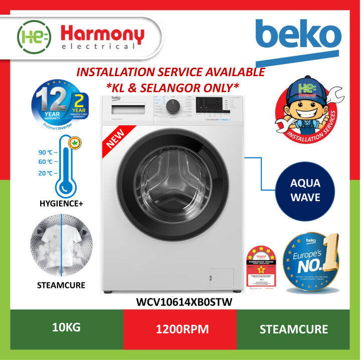 [INSTALLATION KL & SELANGOR ONLY] BEKO WCV10614XB0STW 10kg Inverter
