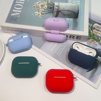 Colorful Earphone Silicone Case For AirPods Pro 2 Full Protective Bag For AirdPods 1/2 With Keychain Dust-Plug Wireless Earbud Cases