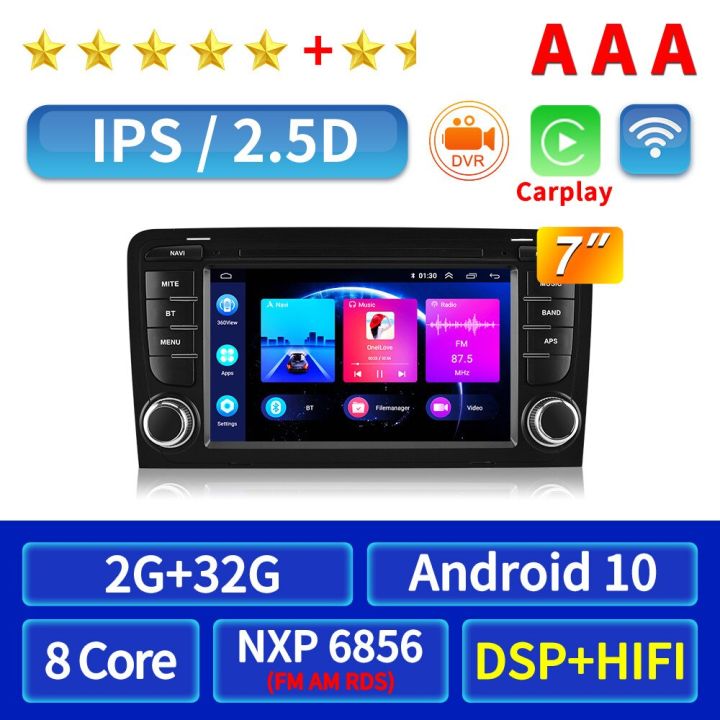 2-din-android-10เครื่องเล่น-gps-วิทยุติดรถยนต์สำหรับ-audi-a3-2003-2011-rs3-sportback-mp5นำทางวิดีโอ-dvd