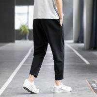 2021 Mens Summer Spring Casual Fashion Quick Dry Breathable Solid color Pants Male Lightweight Street Fitness Joggers Trousers