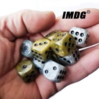 10pcs/pack 16mm Acrylic Dice D6 Dot Cube Rounded Corner Entertainment Party Cubes Mahjong Accessories Dice