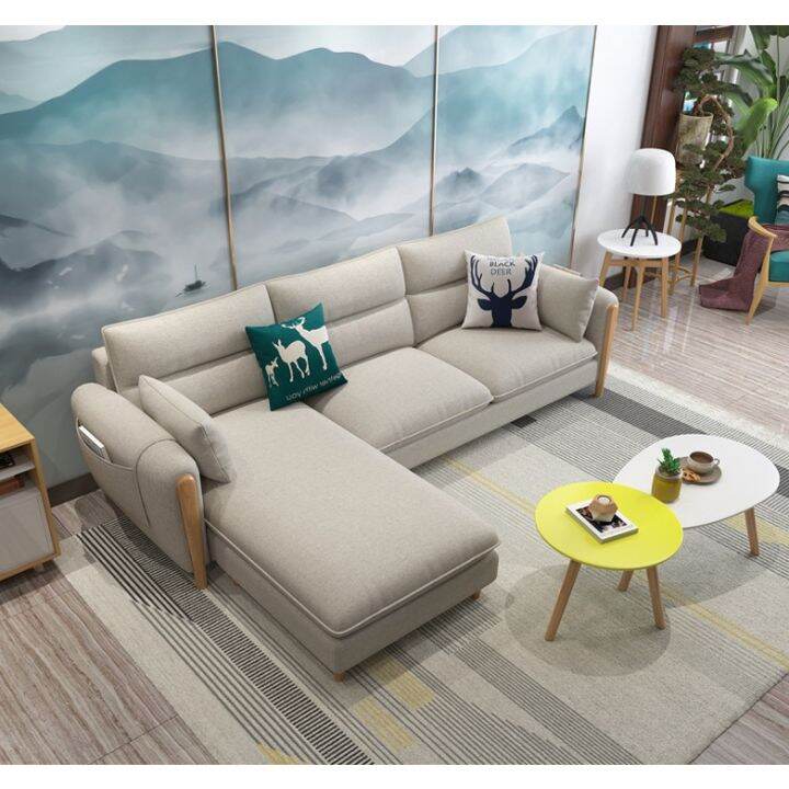(Free delivery within Klang city)Tech Cloth Sofa (3 Seater )Murah Home