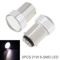 สากล2x DC12V สีขาว1156 P21W 6-SMD LED 2835โปรเจคเตอร์รถแสงสำรองอัตโนมัติย้อนกลับที่จอดรถโคมไฟหลอดไฟสำหรับรถ Automobil