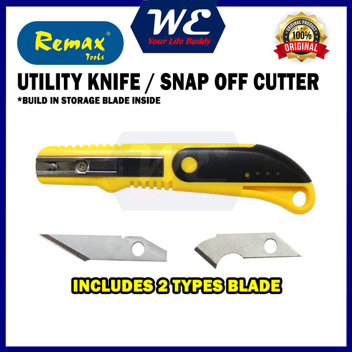 REMAX UTILITY KNIFE PLASTIC CUTTER / SNAP OFF CUTTER (80-SX100) | Lazada