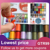 COD 64Spools Assorted Colors Sewing Threads Set Sewing Tools Kit