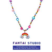 ♚▬™ FANTAI colorful rainbow necklace 2023 new female senior design light luxury niche clavicle dopamine