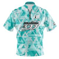 Columbia 300 DS Bowling Jersey - Design 2114-CO 3D Polo Shirt Zipper Polo