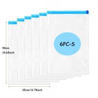 ถุงบีบอัด Pakaian Rumahan พับเก็บได้ถุงเก็บฝุ่นถุงประหยัดพื้นที่เดินทาง6ชิ้นถุงเก็บของในตู้เสื้อผ้า FCZ3824ที่เก็บในตู้เสื้อผ้า