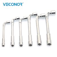 6PCS 8-13mm L-Type Socket Spanner Set Pipe Sleeve A Set of Keys Wrench Double End Multitools Mirror Polish