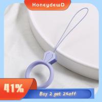 HONEYDEWD เครื่องประดับ สากล กันกระแทก ยางนุ่ม สายคล้องโทรศัพท์คีย์ สายห้อยจี้ สายคล้องโทรศัพท์มือถือ แหวนซิลิโคน