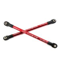 4Pcs Aluminum Pushrod Link Rod 5318X 5318 Red-Anodized for 1/10 E- Summit RC Car Upgrade Parts