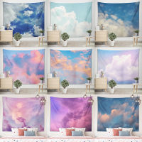 Melodious Clouds Art Tapestry Wall แขวนศิลปิน Living ผ้าคลุมเตียงผ้าเช็ดตัวชายหาด Hippie ห้องนอน Dorm Room ตกแต่ง