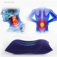 1pcs Car Seat Headrest Travel Rest Waist Pillow Support Auto Seat Head Cushion Car Pillow Inflatable Portable Car Accessories